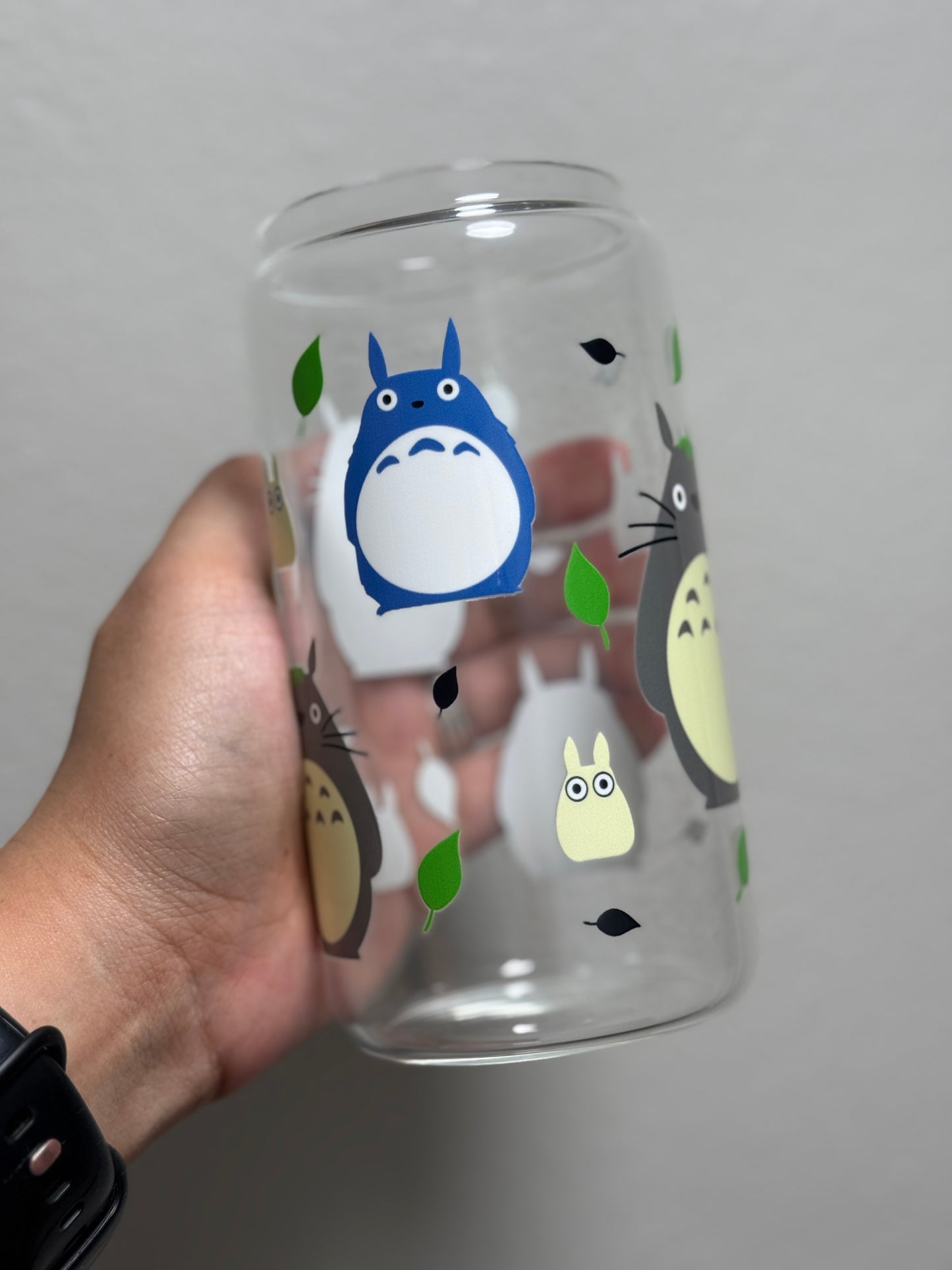 16oz Friendly Neighbor Clear Glass Can Only