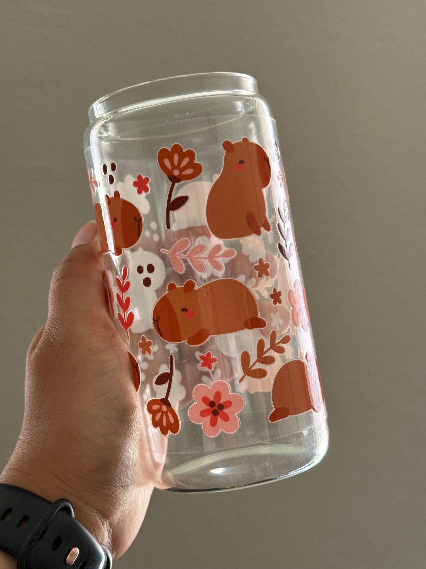 Capybaras CYO 16oz Glass Can Only*