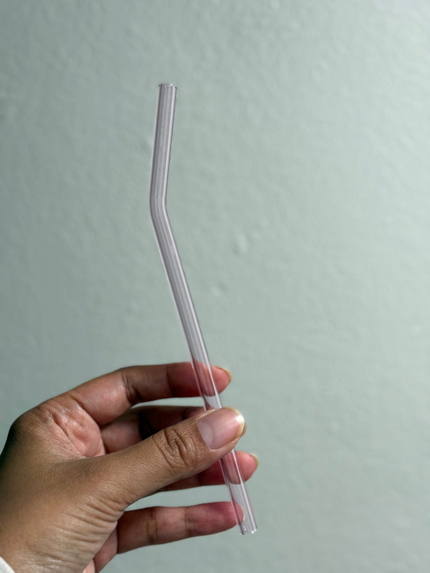 Reusable Curved Glass Straws for 16oz Glass Cans