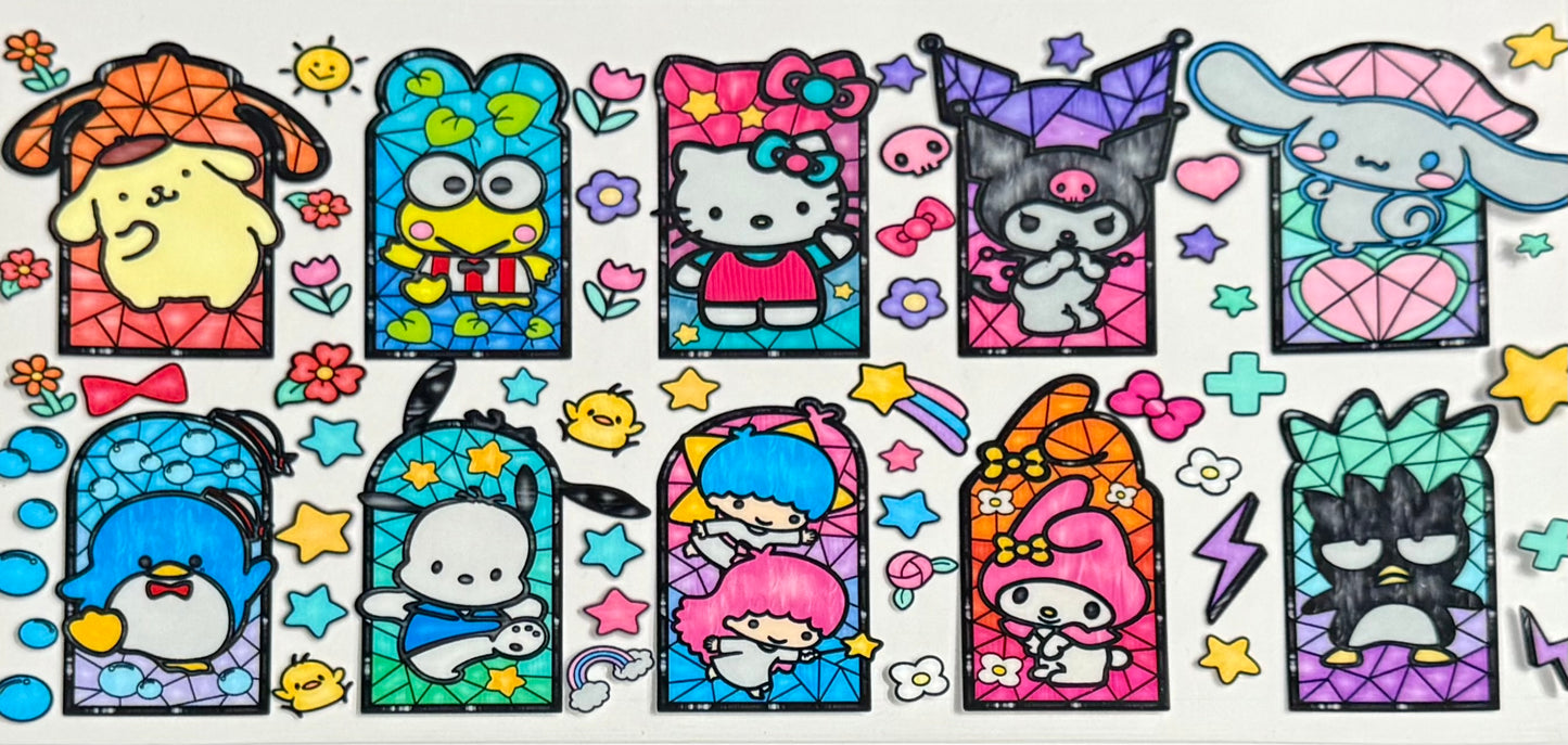 HK and Friends Stained Glass CYO 16oz Glass Can Only*
