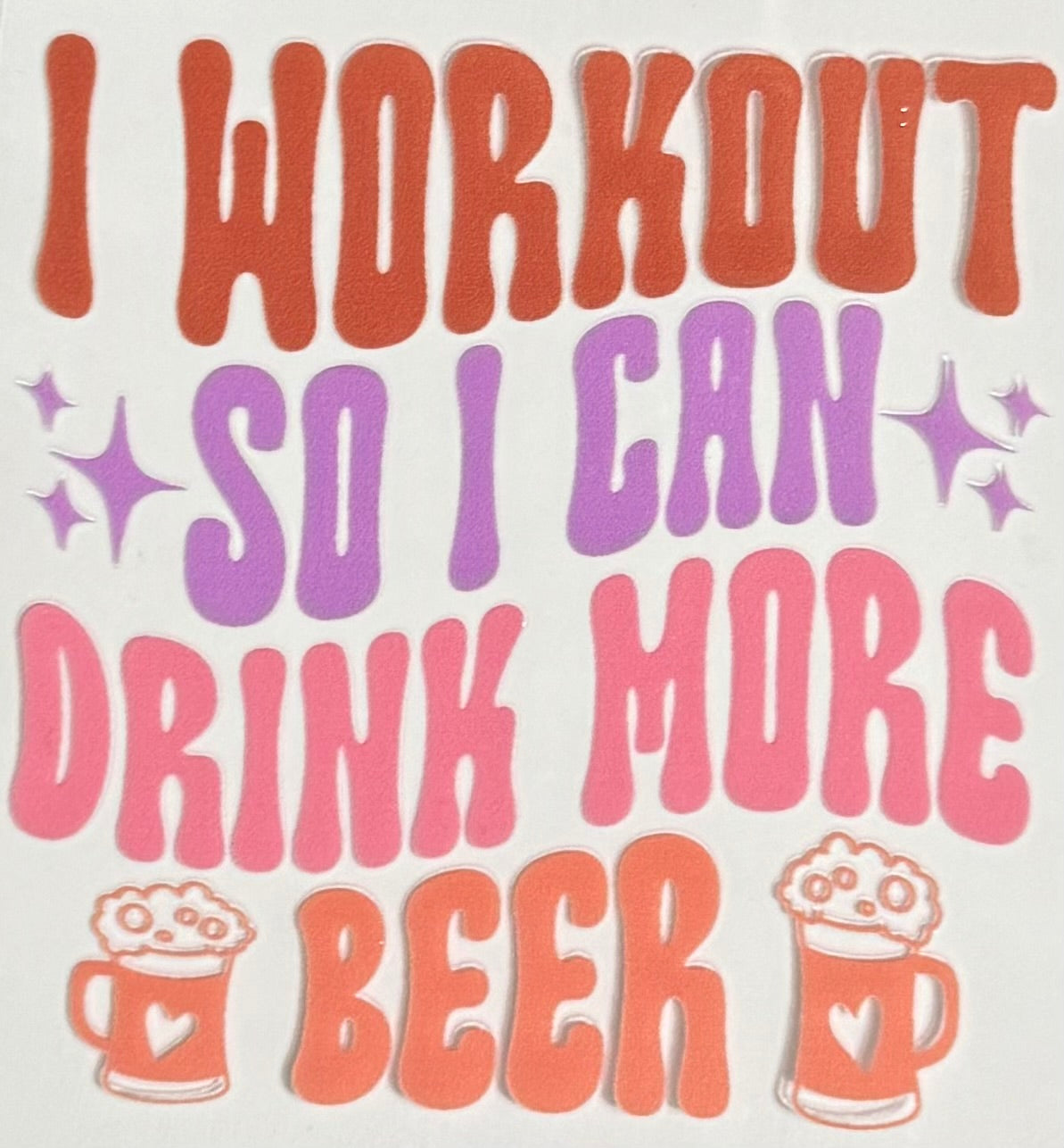 I Workout CYO 16oz Glass Can Only*