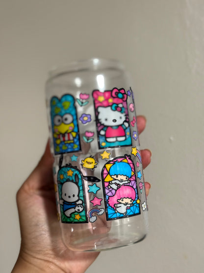 HK and Friends Stained Glass CYO 16oz Glass Can Only*