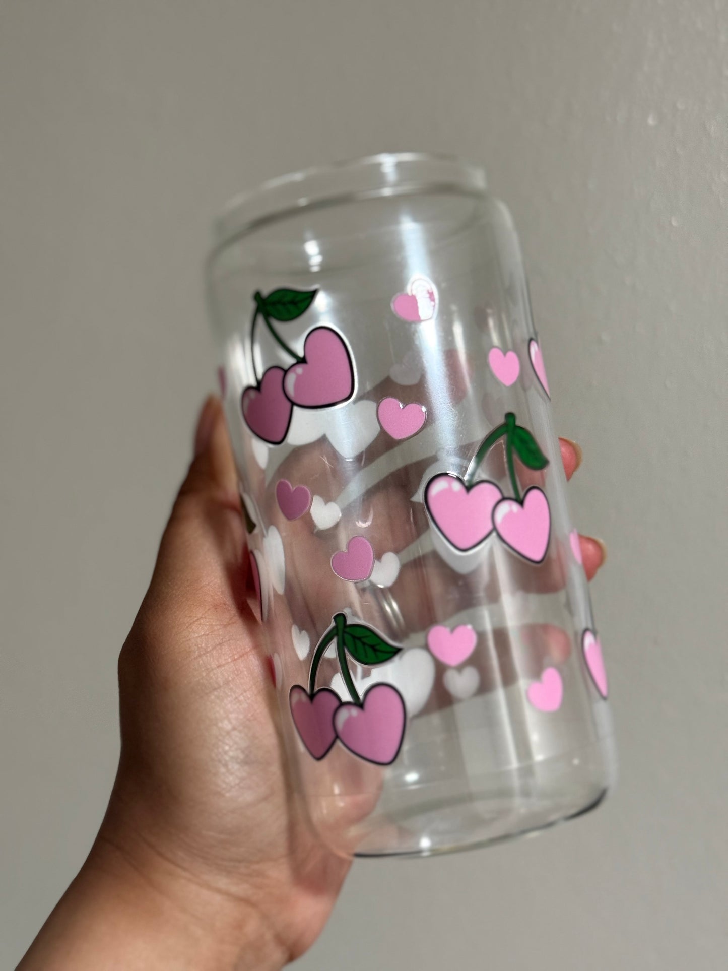 Cherry Hearts CYO 16oz Glass Can Only*