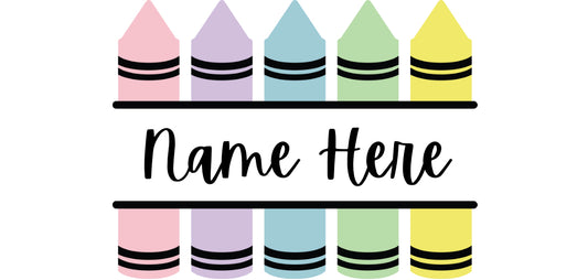 [Double-Sided] Customizable Crayons CYO 16oz Glass Can Only*