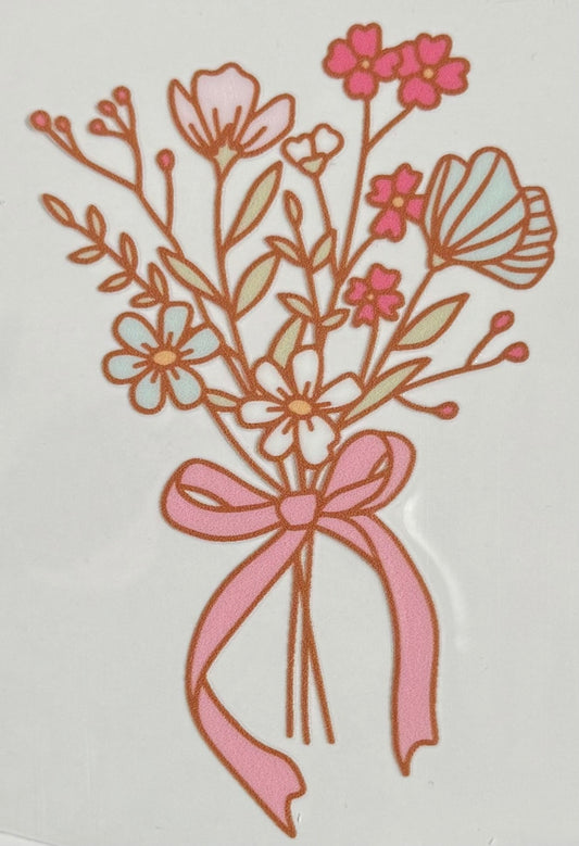 Pink Bouquet CYO 16oz Glass Can Only*