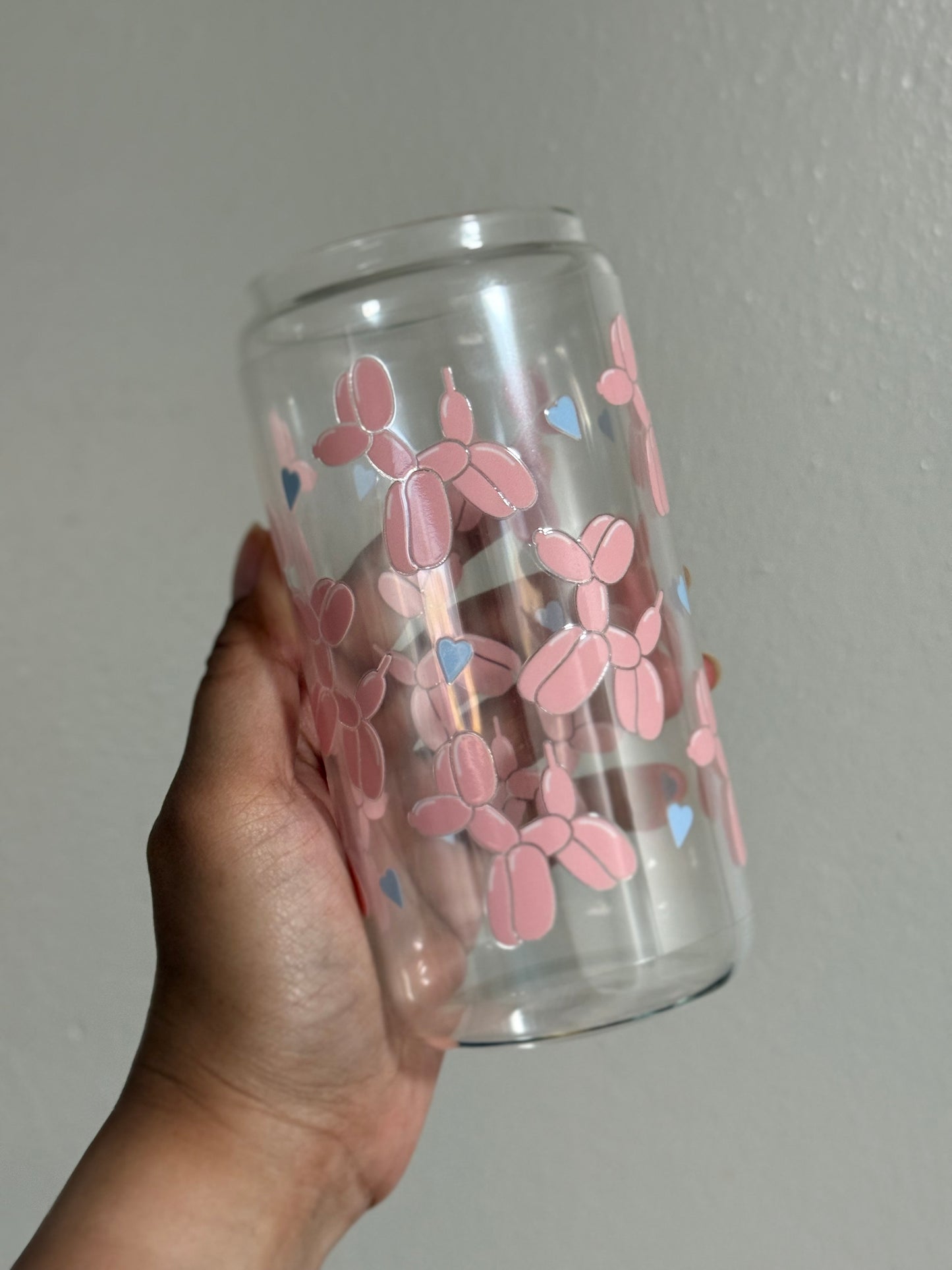 [Double-Sided] Balloon Dog CYO 16oz Glass Can Only*
