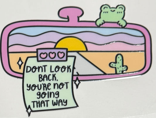 [Double-Sided] Don’t Look Back CYO 16oz Glass Can Only*