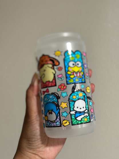 HK and Friends Stained Glass CYO 16oz Glass Can Only*