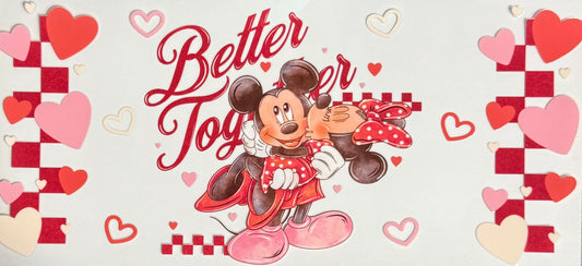 Mouse Better Together CYO 16oz Glass Can Only*