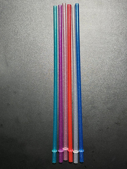 Reusable Sparkly Plastic Straws for 40oz Tumblers