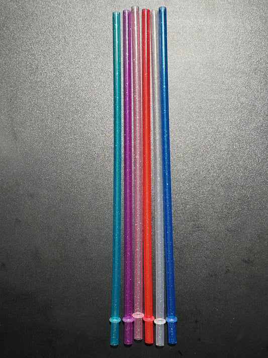 Reusable Sparkly Plastic Straws for 40oz Tumblers