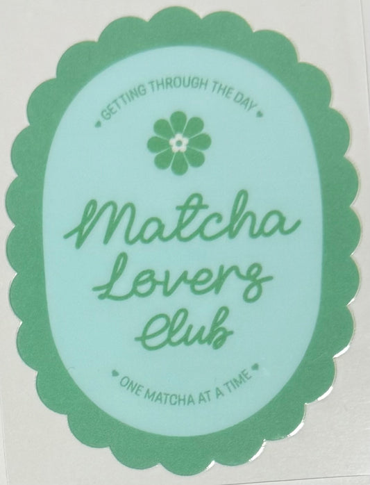 [Double-Sided] Green Matcha Lovers Club CYO 16oz Glass Can Only*