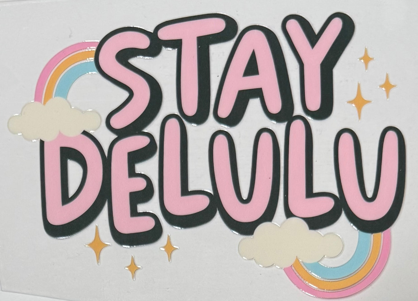 [Double-Sided] Stay Delulu CYO 16oz Glass Can Only*