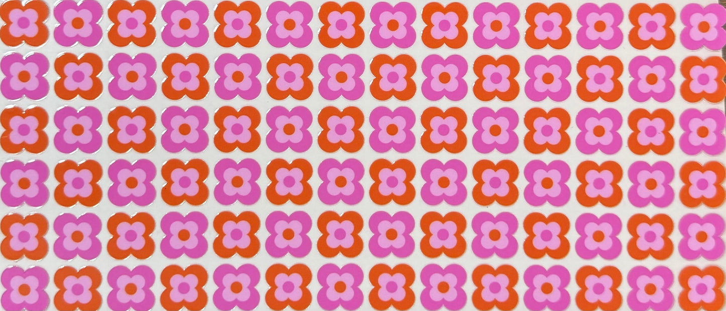 [Double-Sided] Retro Pinkish Florals CYO 16oz Glass Can Only*