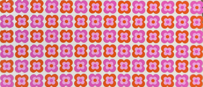 [Double-Sided] Retro Pinkish Florals CYO 16oz Glass Can Only*