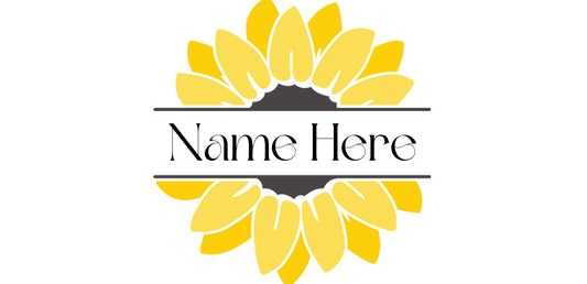 [Double-Sided] Customizable Sunflower CYO 16oz Glass Can Only*