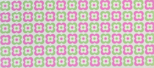 [Double-Sided] Retro Green & Pink Florals CYO 16oz Glass Can Only*