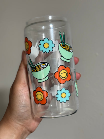 Ramen with Flowers CYO 16oz Glass Can Only*