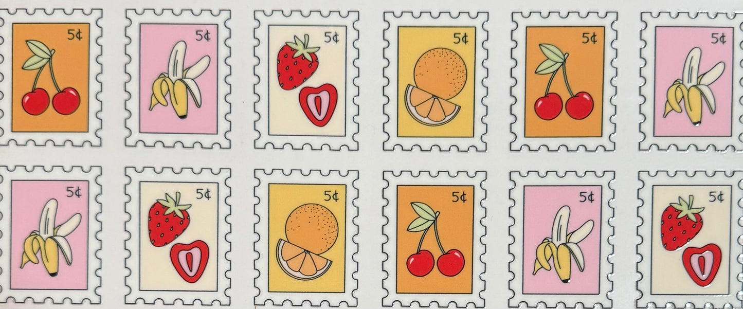 [Double-Sided] Fruit Stamps CYO 16oz Glass Can Only*