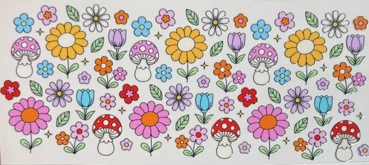 [Double-Sided] Flowers & Shroomies CYO 16oz Glass Can Only*