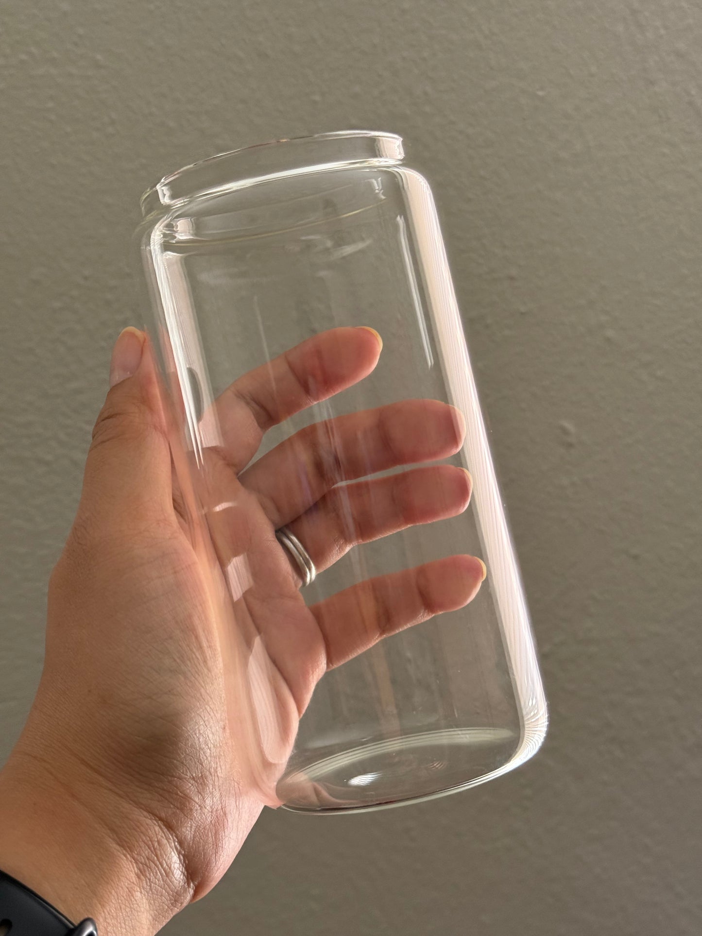 [Double-Sided] #momlife CYO 16oz Glass Can Only*