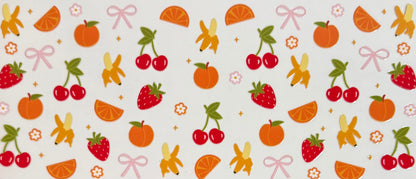 [Double-Sided] Fruits & Coquette Bows CYO 16oz Glass Can Only*
