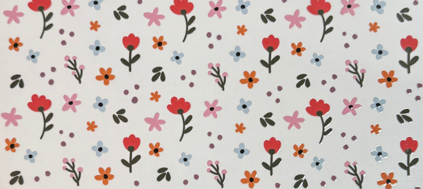 [Double-Sided] Dainty Florals CYO 16oz Glass Can Only*