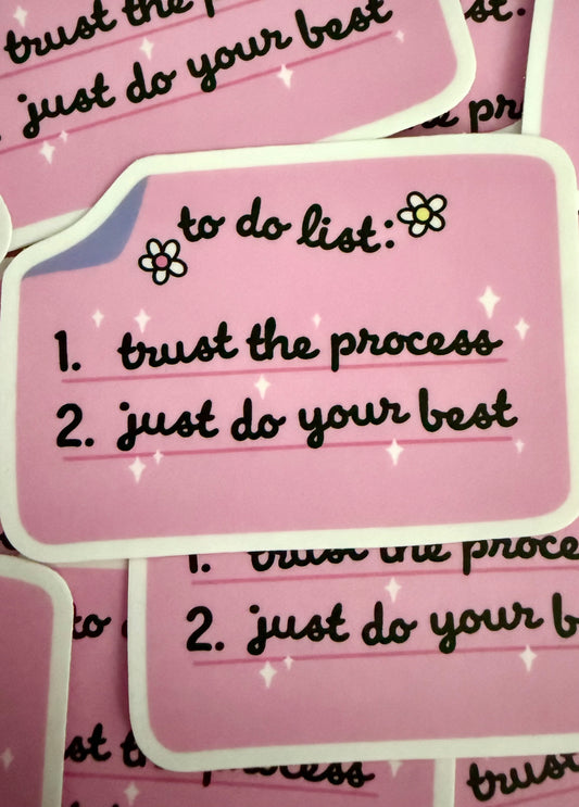 To Do List Sticker
