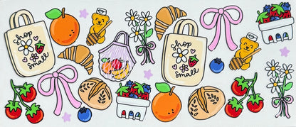 [Double-Sided] Shop Small Groceries CYO 16oz Glass Can Only*