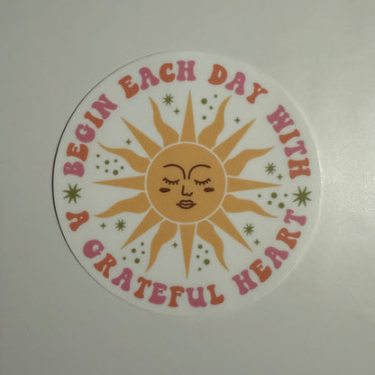 Grateful Heart Sticker