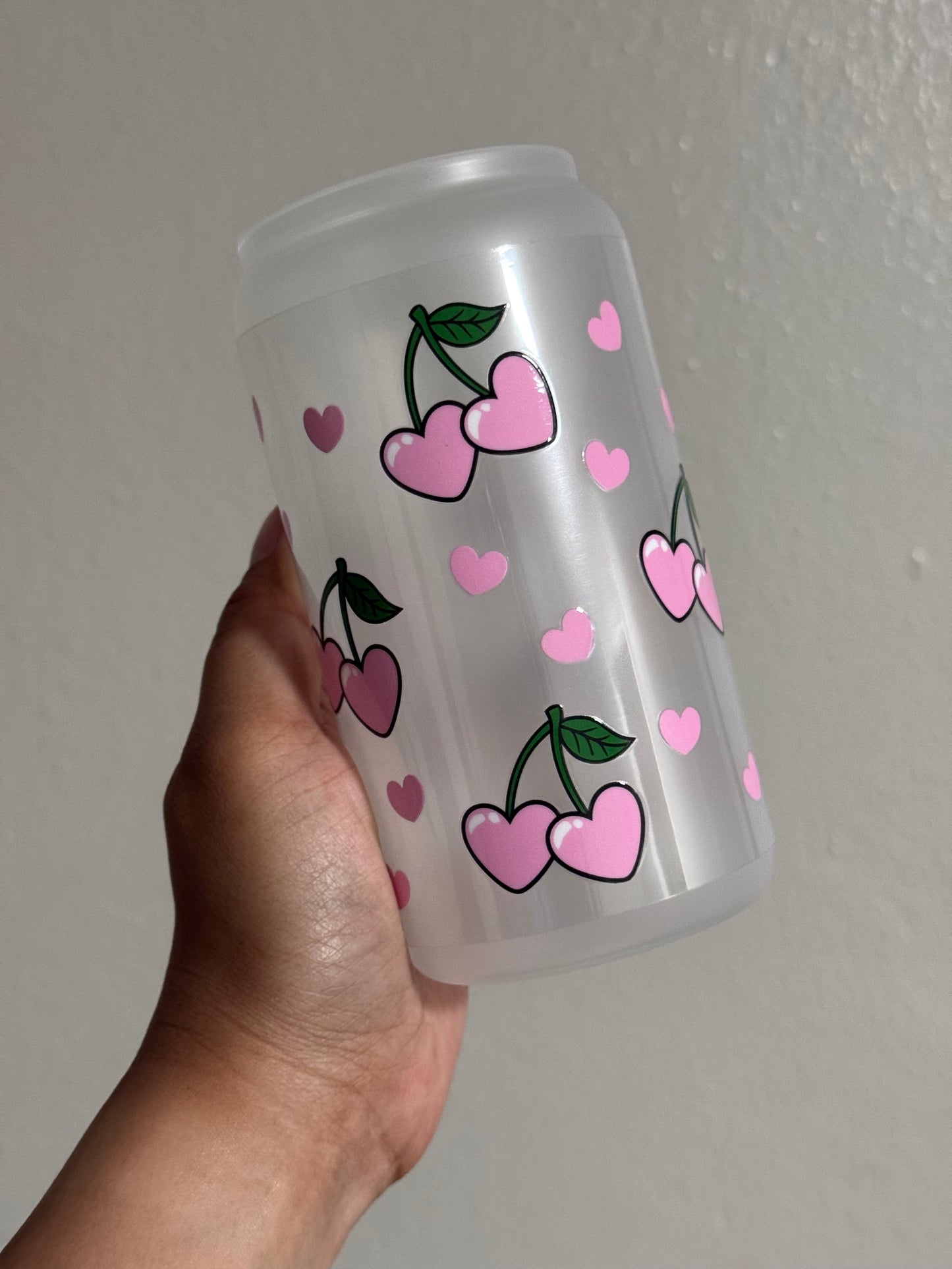 Cherry Hearts CYO 16oz Glass Can Only*