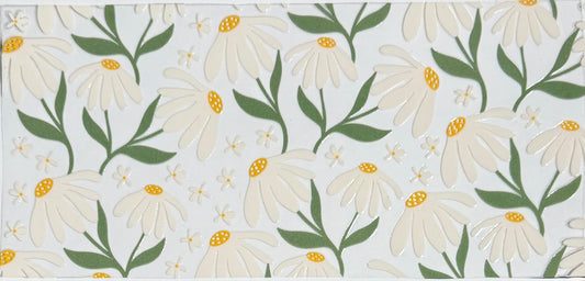 [Double-Sided] White Wildflowers CYO 16oz Glass Can Only*