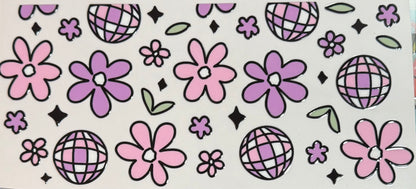 [Double-Sided] Flowers & Disco CYO 16oz Glass Can Only*