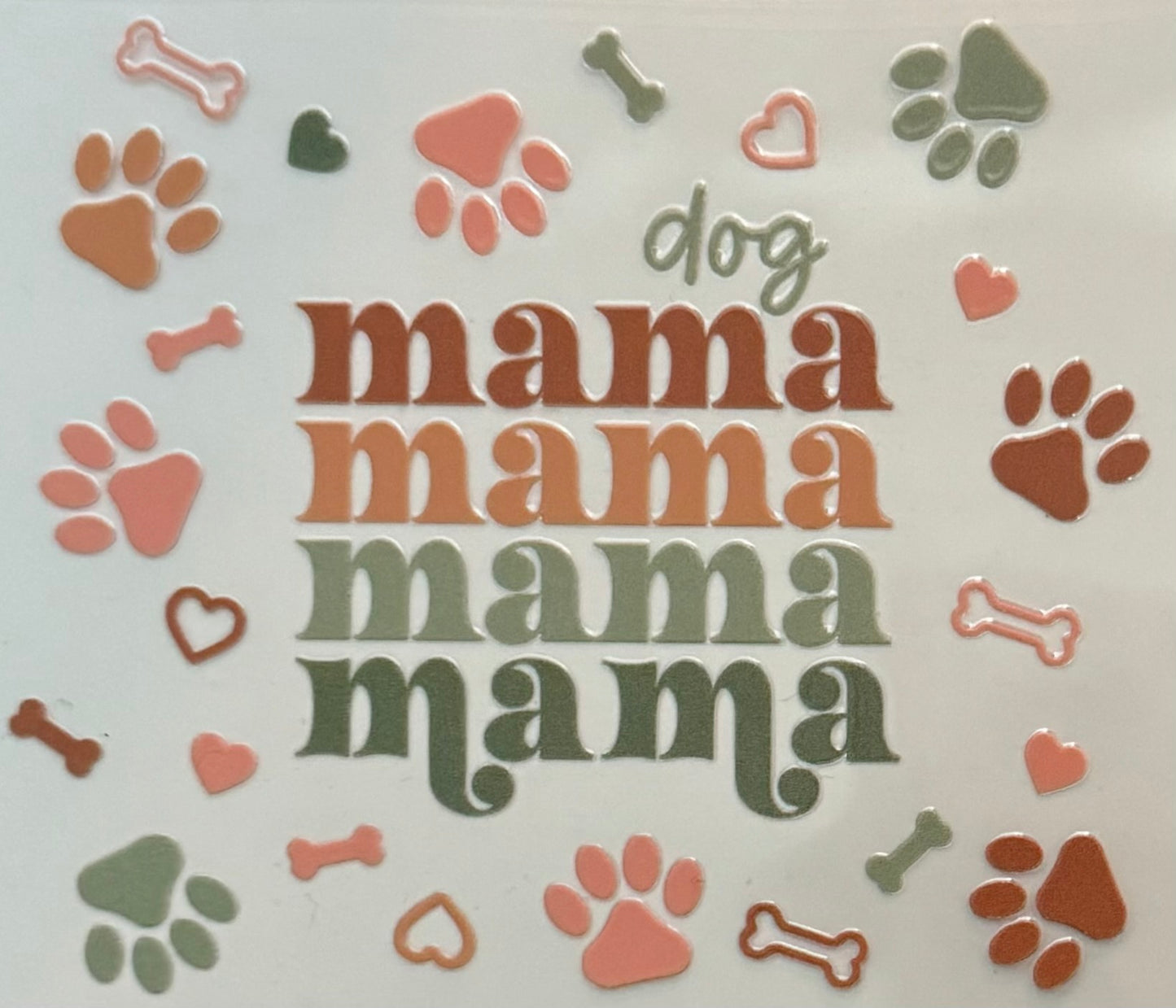 [Double-Sided] Dog Mama CYO 16oz Glass Can Only*