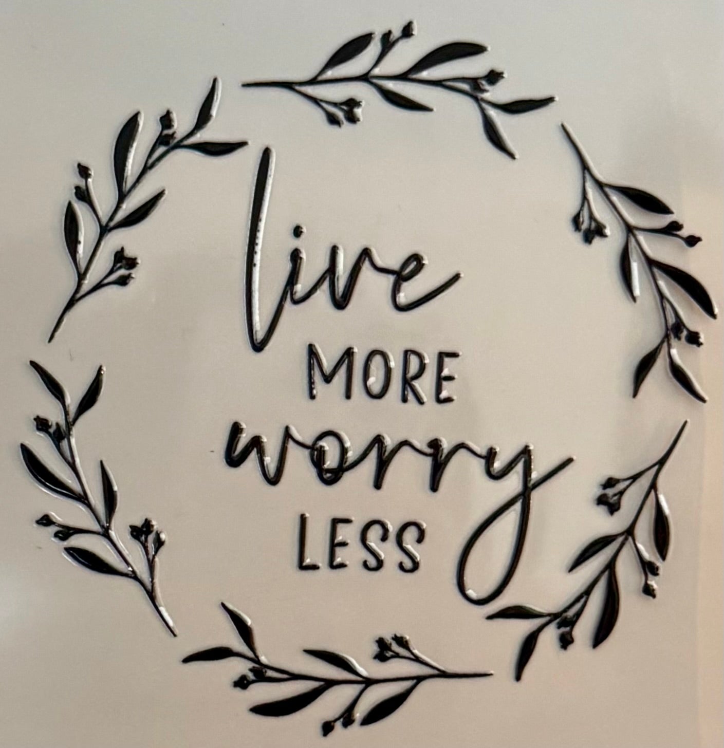 [Double-Sided] Live More Worry Less CYO 16oz Glass Can Only*