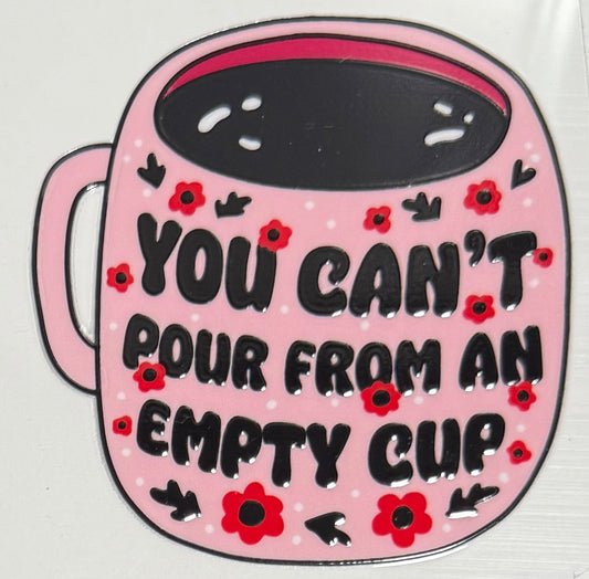[Double-Sided] Empty Cup CYO 16oz Glass Can Only*