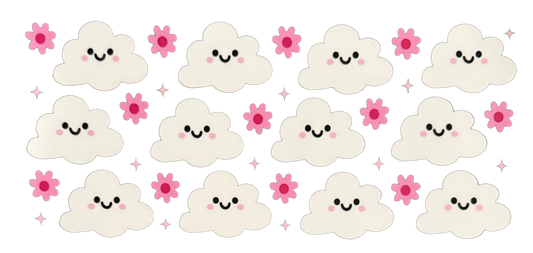 Smiling Clouds CYO 16oz Glass Can Only*