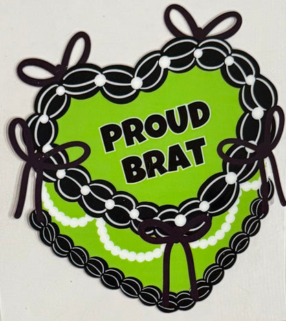 [Double-Sided] Proud Brat Cake CYO 16oz Glass Can Only*