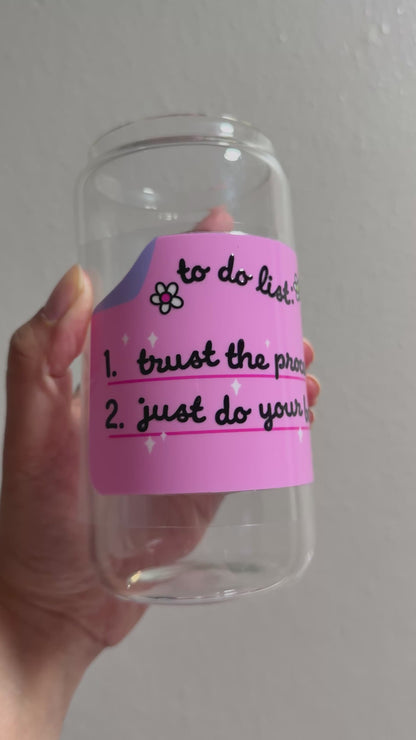 [Double-Sided] To Do List CYO 16oz Glass Can Only*