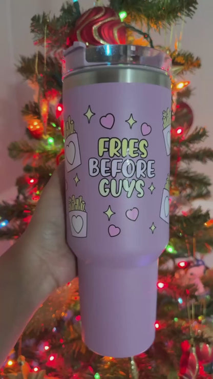 40oz Fries Before Guys Lavender Tumbler *oopsie edition*